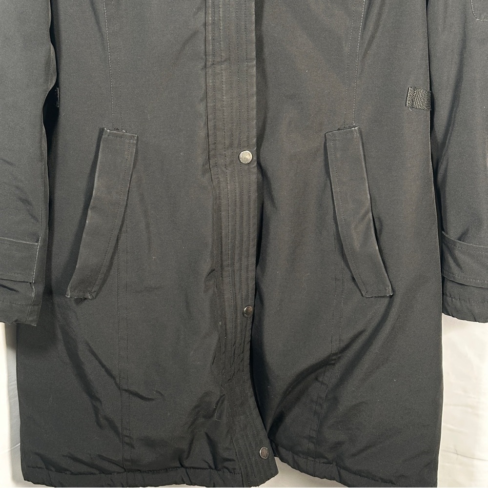 Pendleton Women’s Down Jacket Black Small Hooded … - image 3